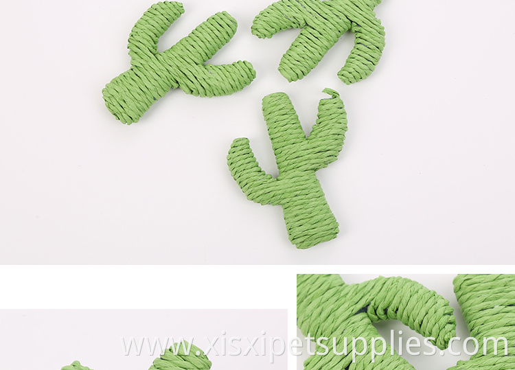 wholesale new design cactus cat toy rope scratcher toy